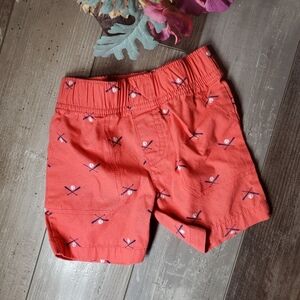 Carter's Size 2T Coral Pink Cotton Pull-On Baseball Shorts NWOT